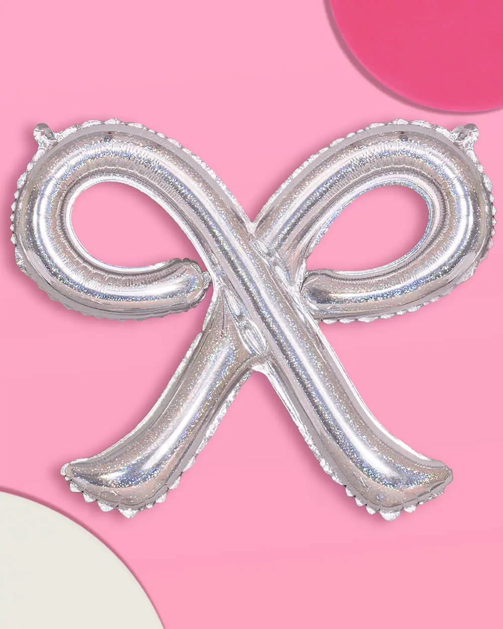 Shimmer Bow Balloons - 4 iridescent balloons xo, Fetti