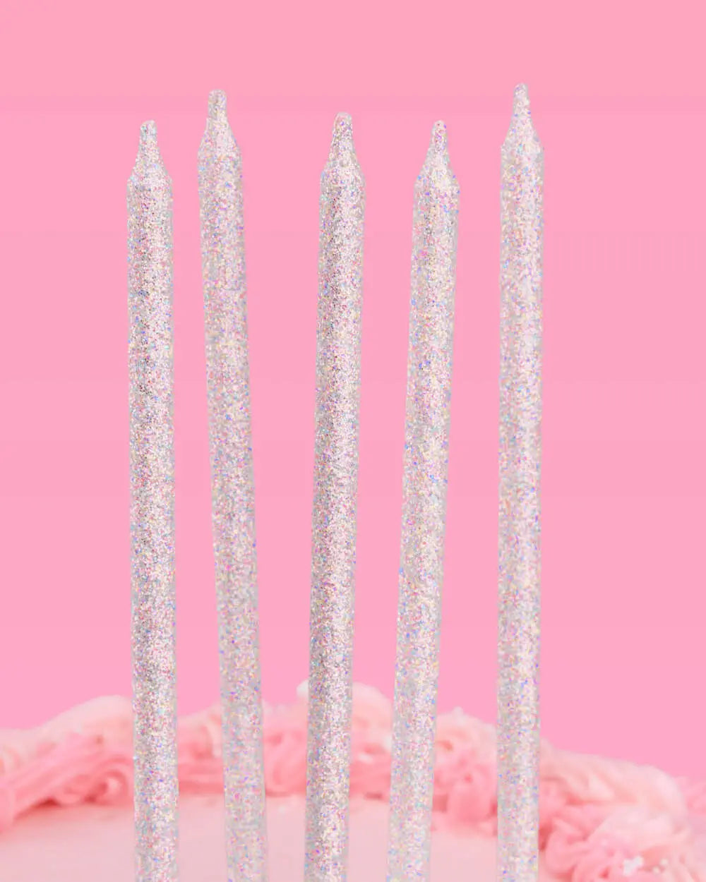Shimmer Candles - iridescent glitter candles xo, Fetti