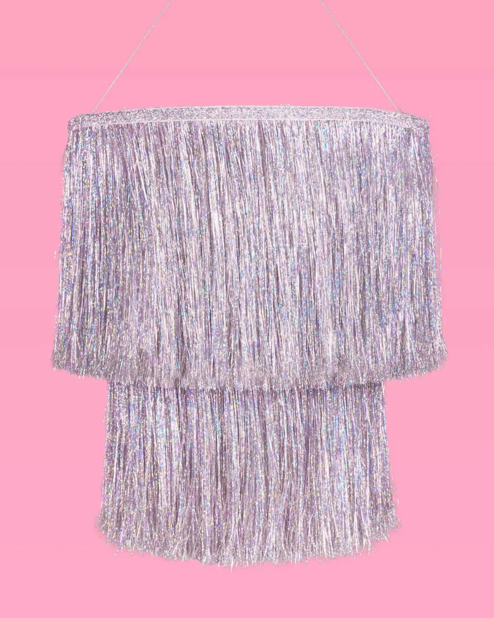 Shimmer Chandelier - iridescent foil chandelier xo, Fetti