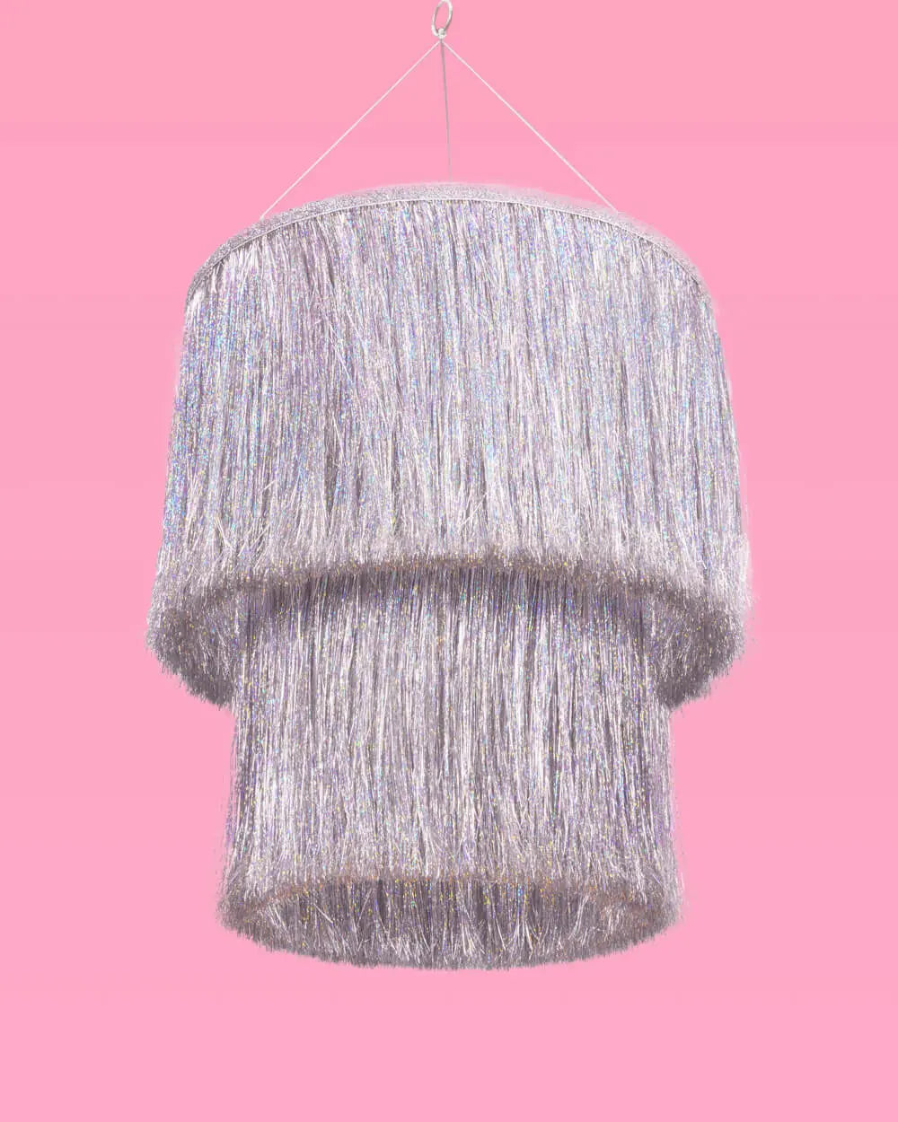 Shimmer Chandelier - iridescent foil chandelier xo, Fetti