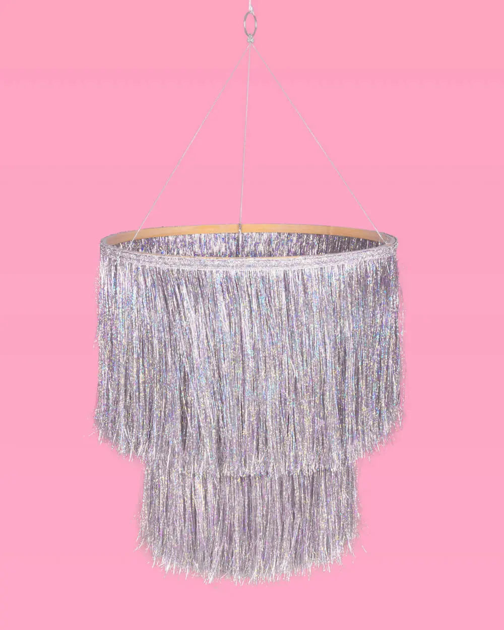 Shimmer Chandelier - iridescent foil chandelier xo, Fetti