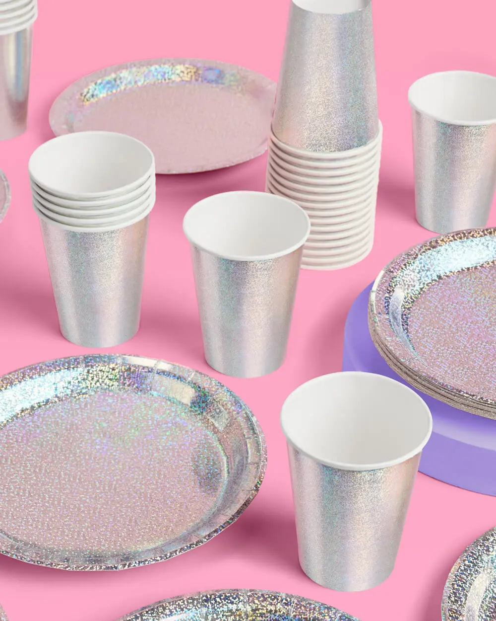 Shimmer Cups - 50 paper cups xo, Fetti