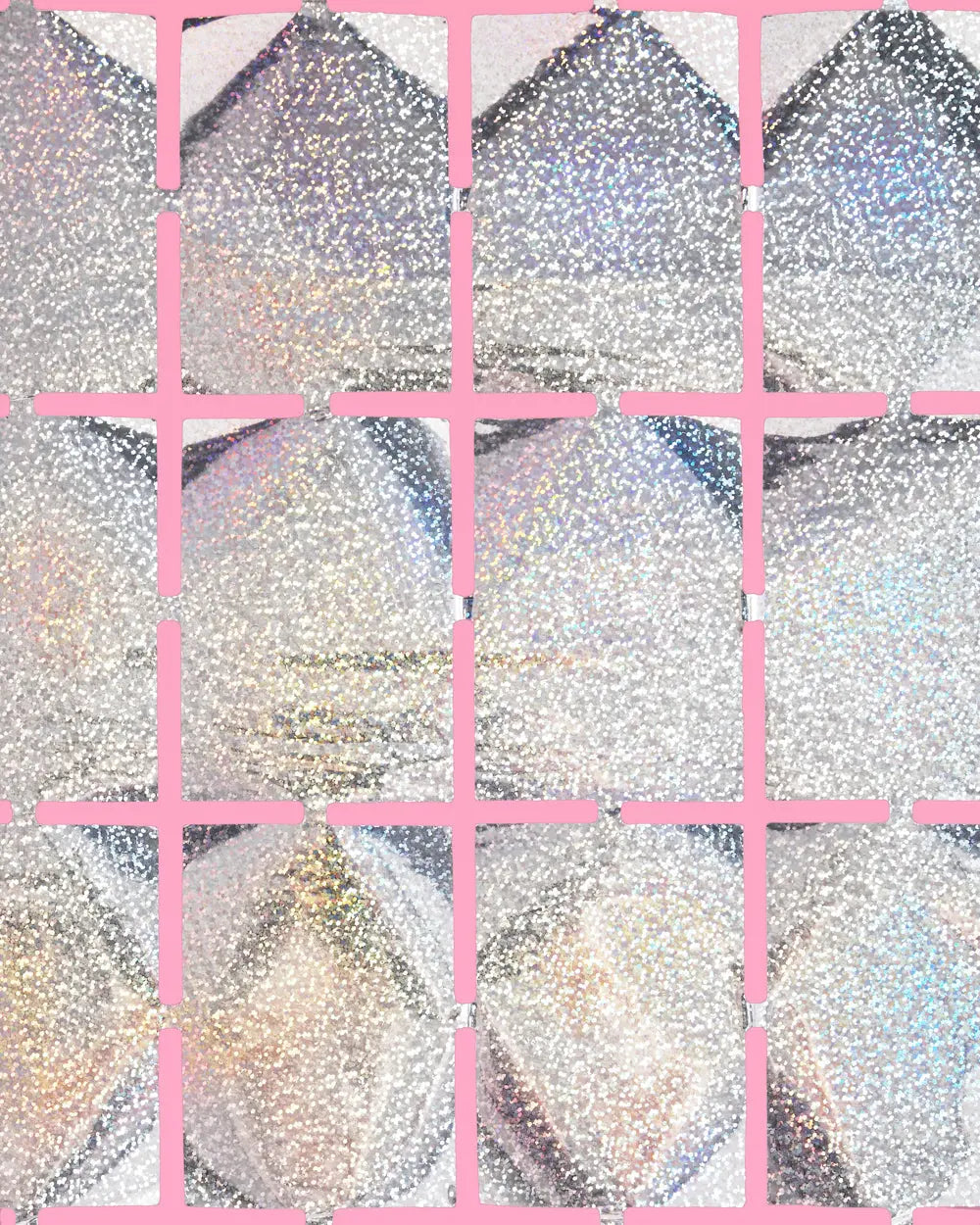 Shimmer Curtain - square foil curtain xo, Fetti