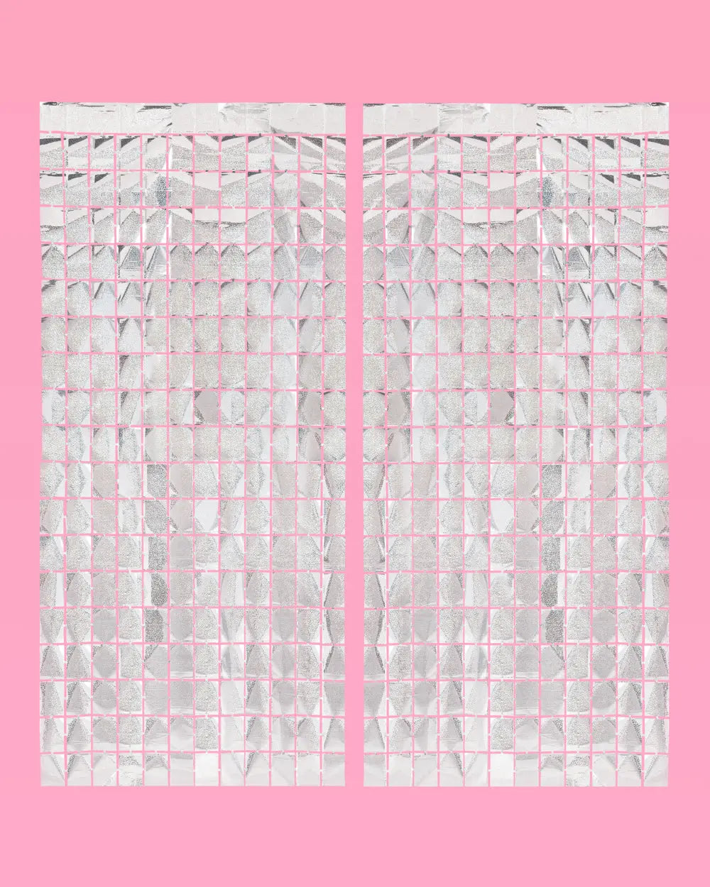 Shimmer Curtain - square foil curtain xo, Fetti