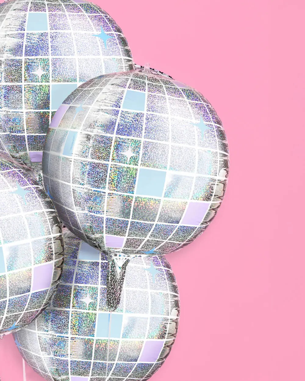 Shimmer Disco Balloon - 4 disco ball balloons xo, Fetti