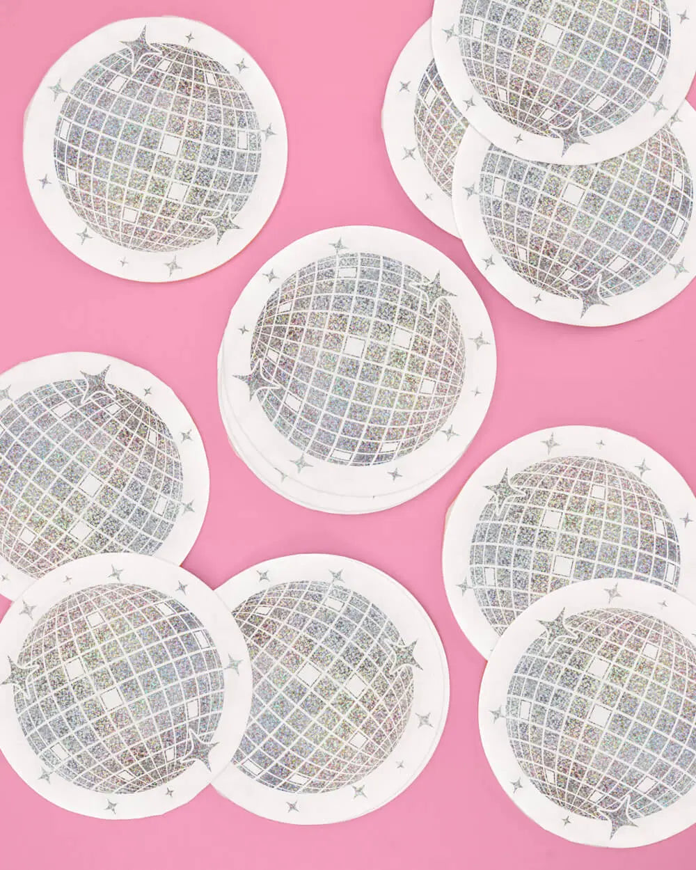 Shimmer Disco Napkin - 25 foil napkins xo, Fetti