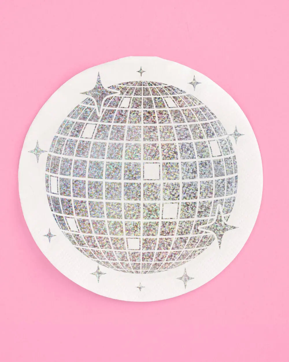 Shimmer Disco Napkin - 25 foil napkins xo, Fetti
