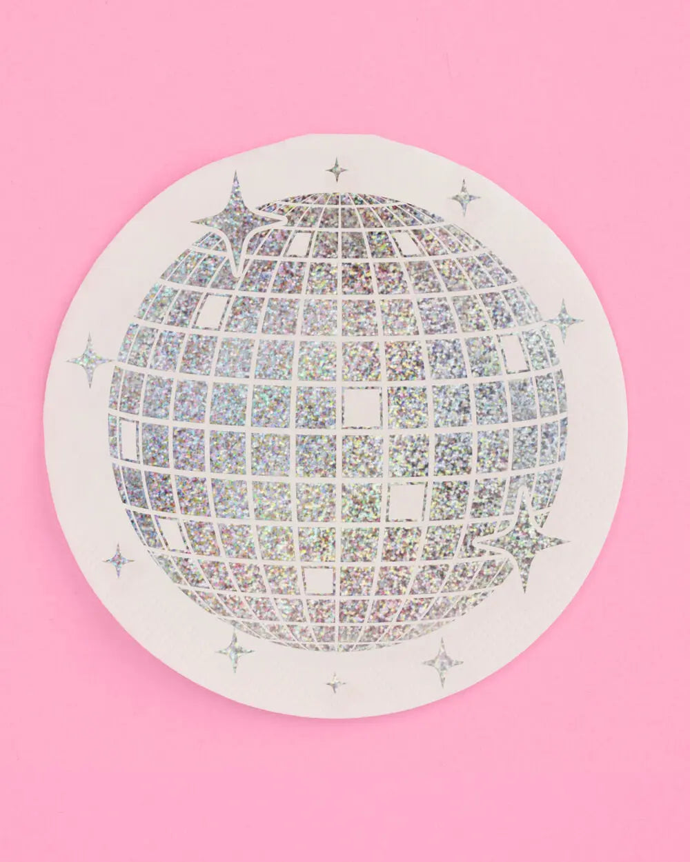 Shimmer Disco Pack - tablecloth, plates + napkins xo, Fetti