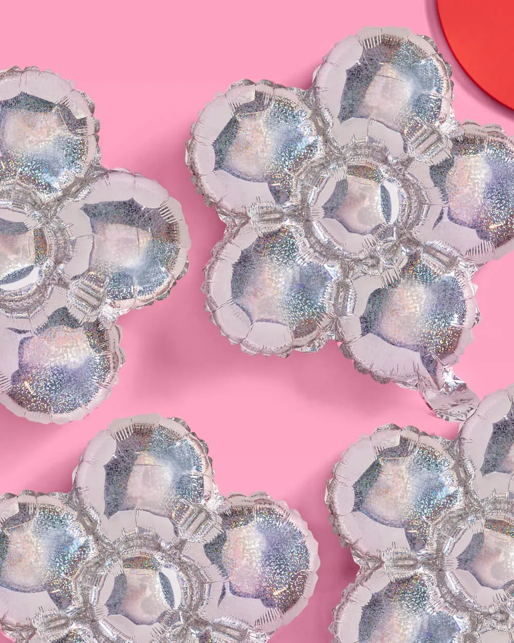 Shimmer Flower Balloon - 4 iridescent balloons xo, Fetti