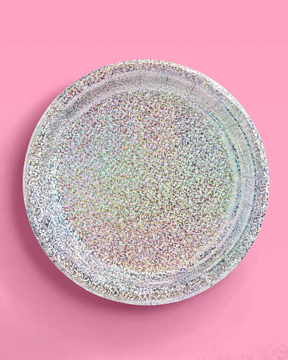 Shimmer Plates - 25 paper plates xo, Fetti