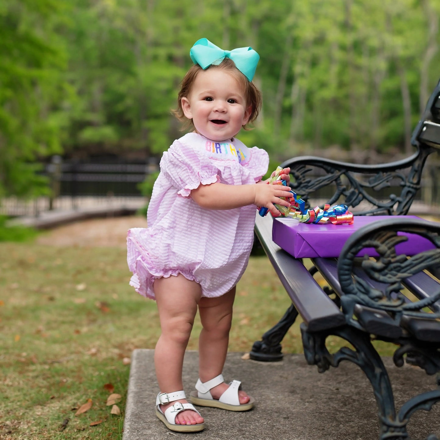 Smocked Birthday Girl Bubble - Latchkey