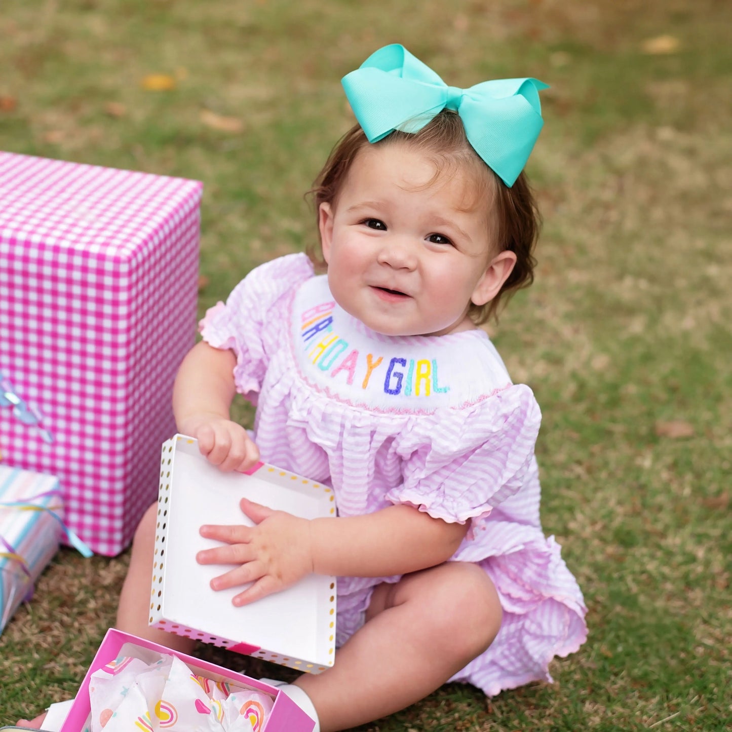 Smocked Birthday Girl Bubble - Latchkey