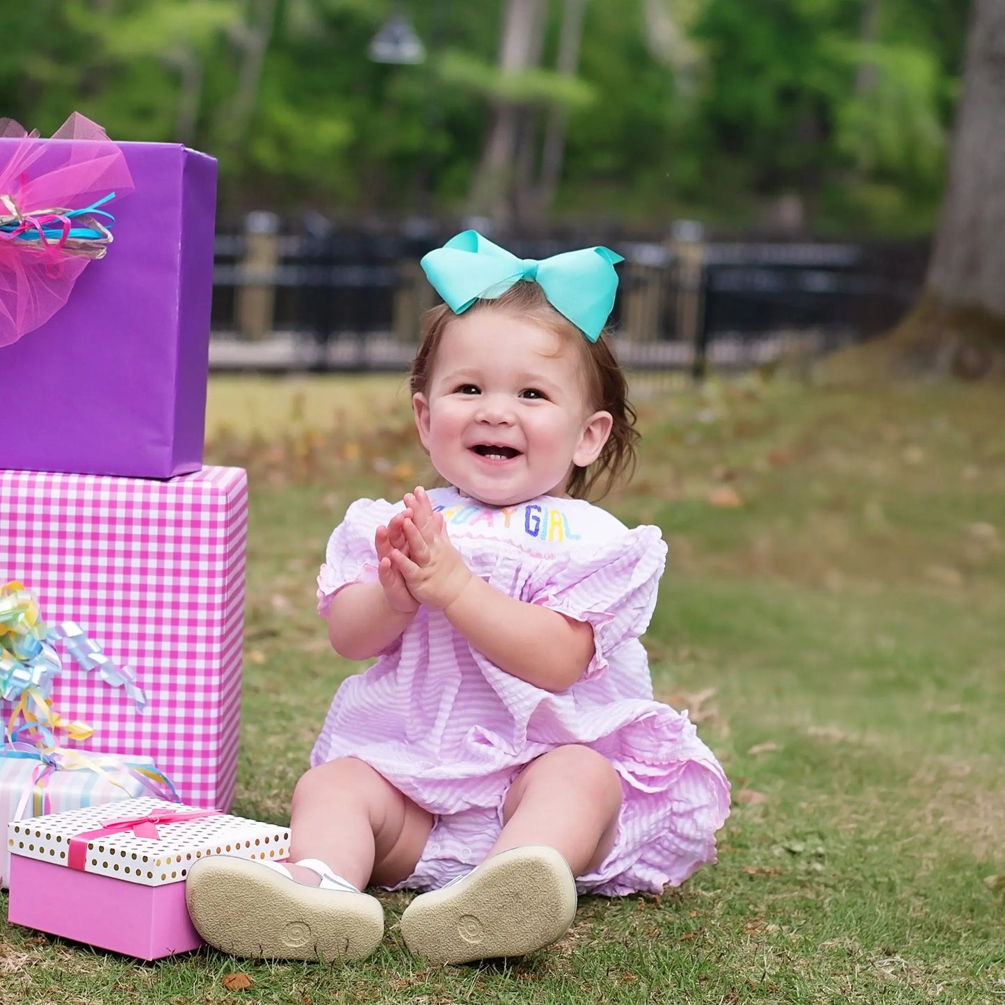 Smocked Birthday Girl Bubble - Latchkey