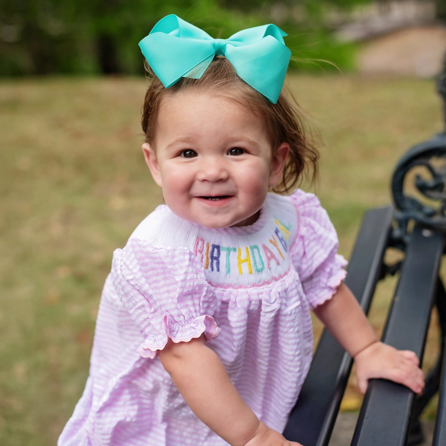Smocked Birthday Girl Bubble - Latchkey