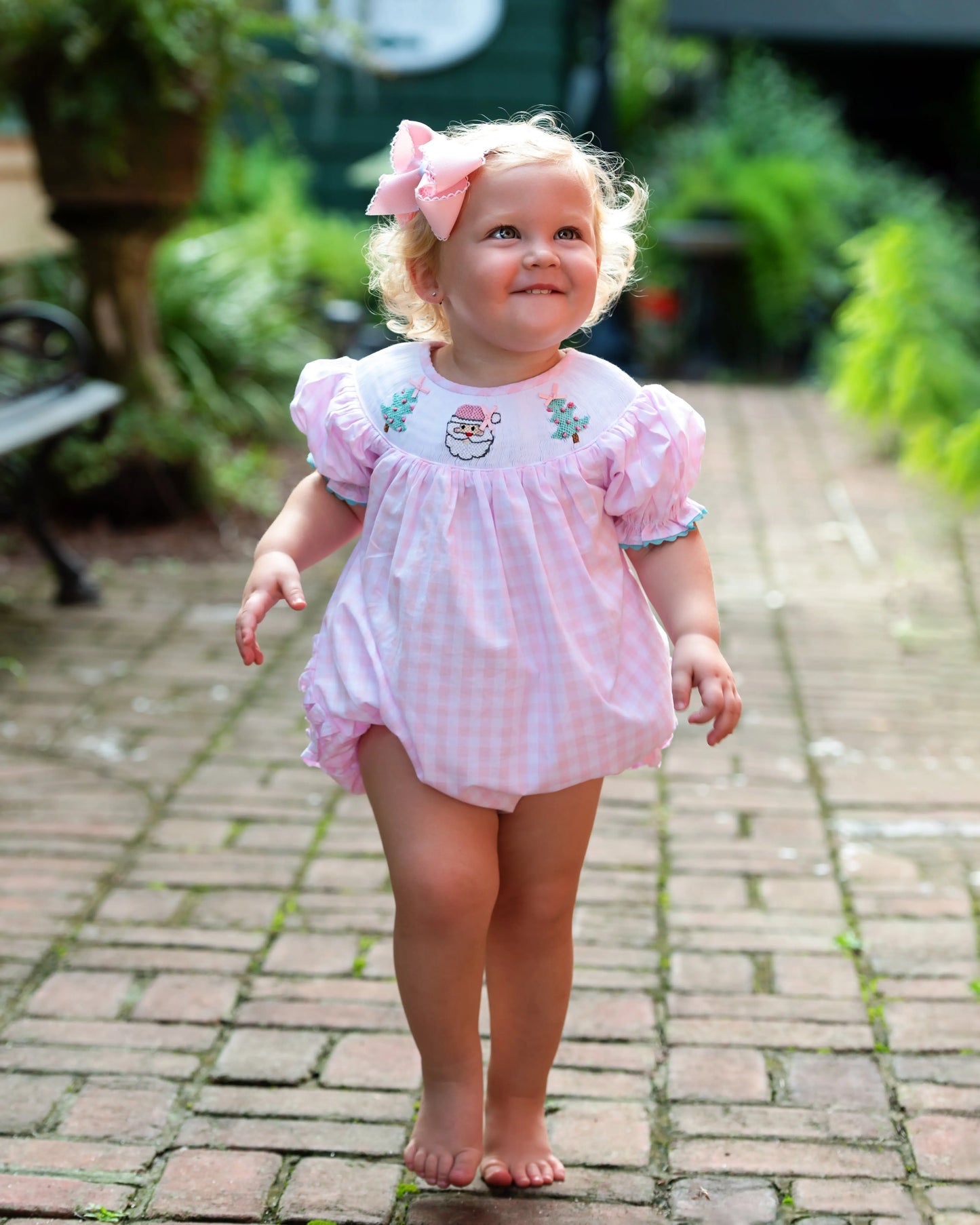 Smocked Christmas Bubble - Latchkey