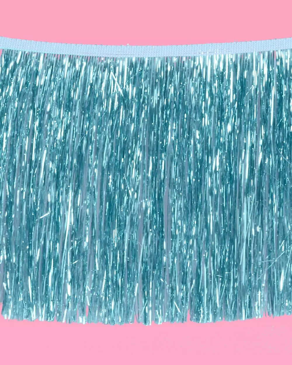 Something Blue Fringe - blue foil banner xo, Fetti