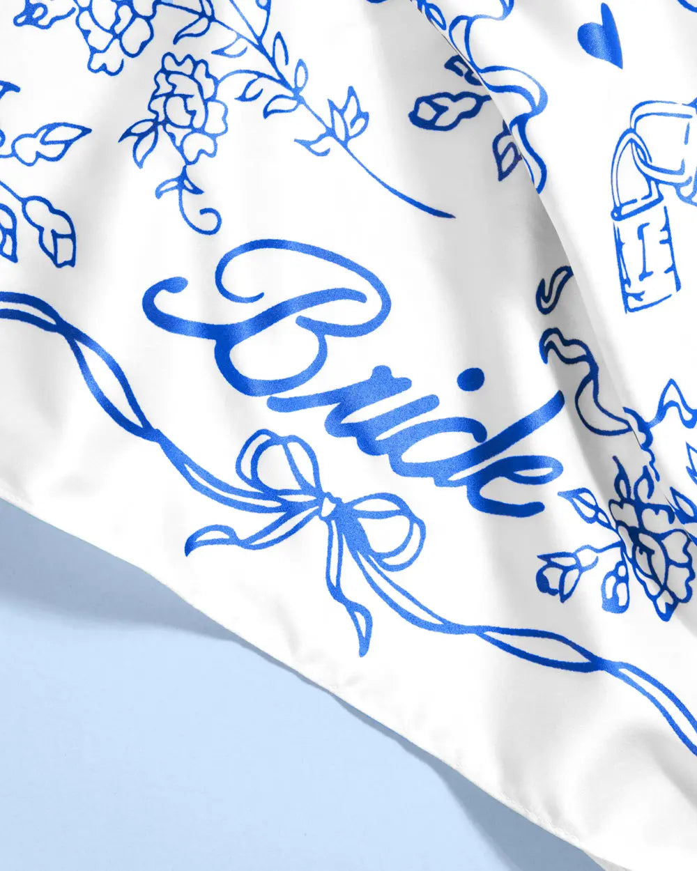 Something Blue Headscarf - white silk bride head scarf xo, Fetti