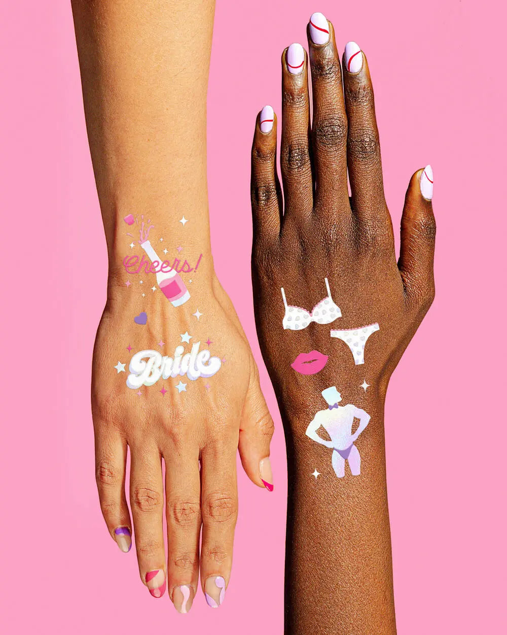 Sorry Mom Tats - 56 foil temporary tattoos xo, Fetti