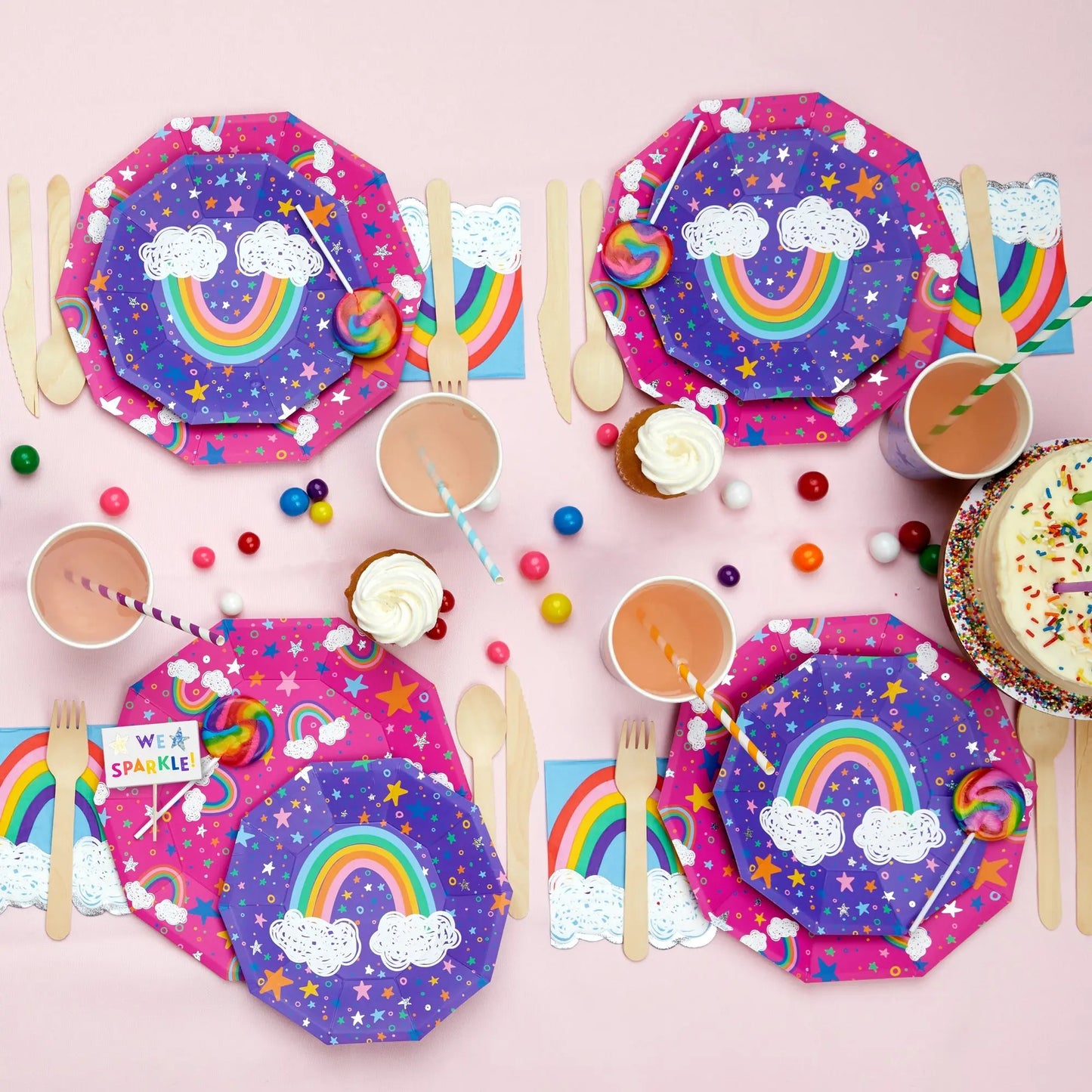 Sparkella x Coterie Rainbow Napkins (25 per pack) Coterie