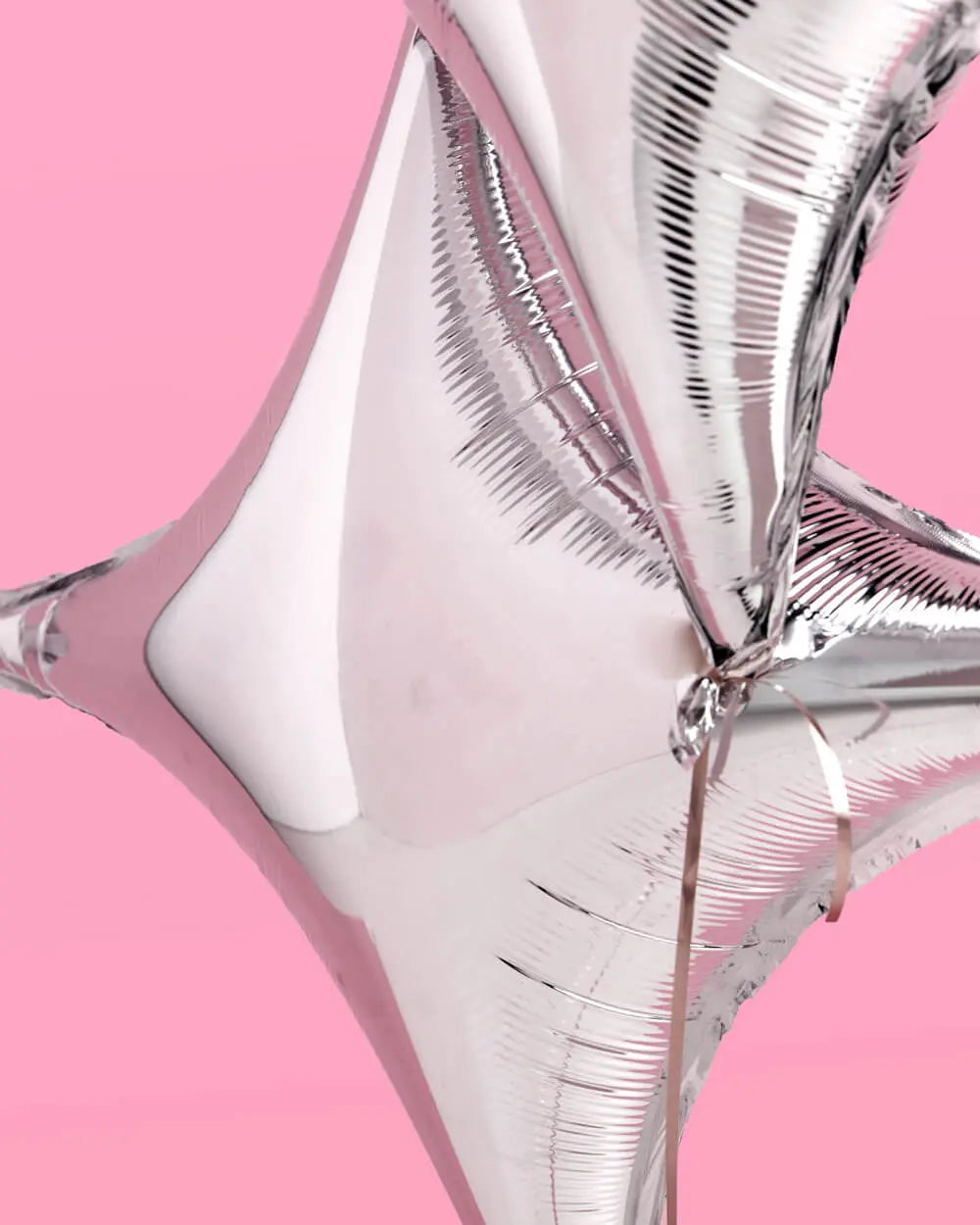Sparkle Balloon - 6 pc silver foil set xo, Fetti