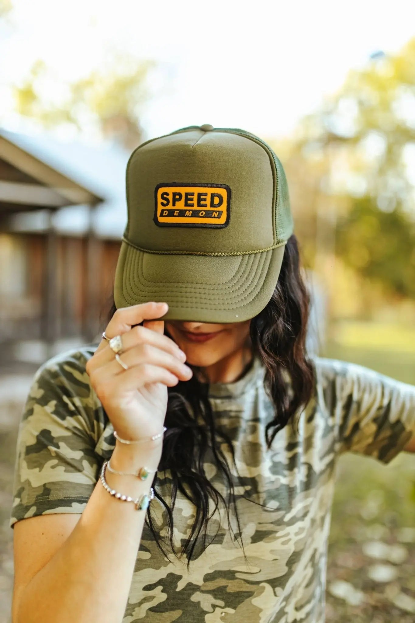 Speed Demon Patch Trucker Hat Wild Junkie