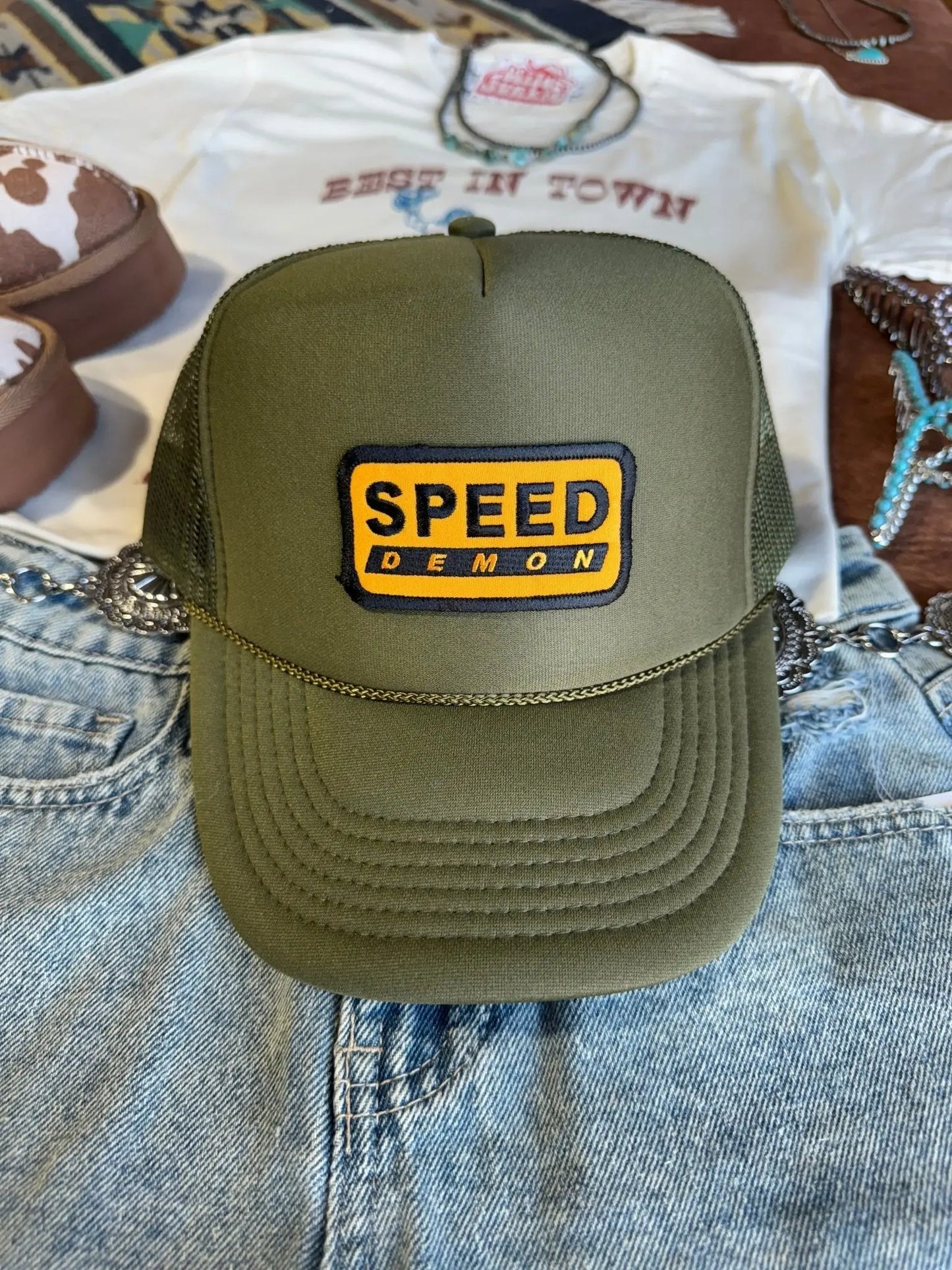 Speed Demon Patch Trucker Hat Wild Junkie