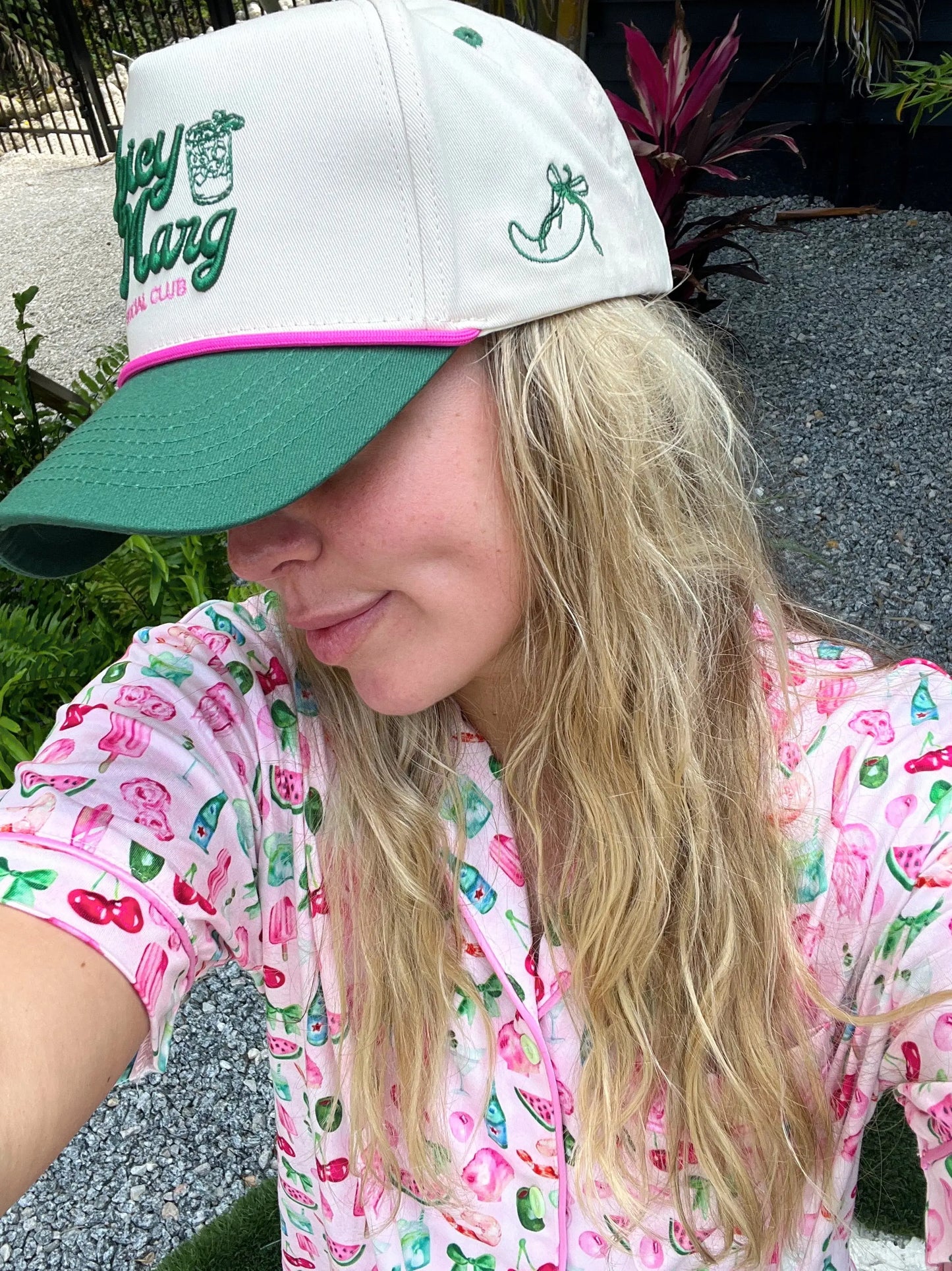 Spicy Marg Social Club - Green Vintage Trucker Hat KenzKustomz