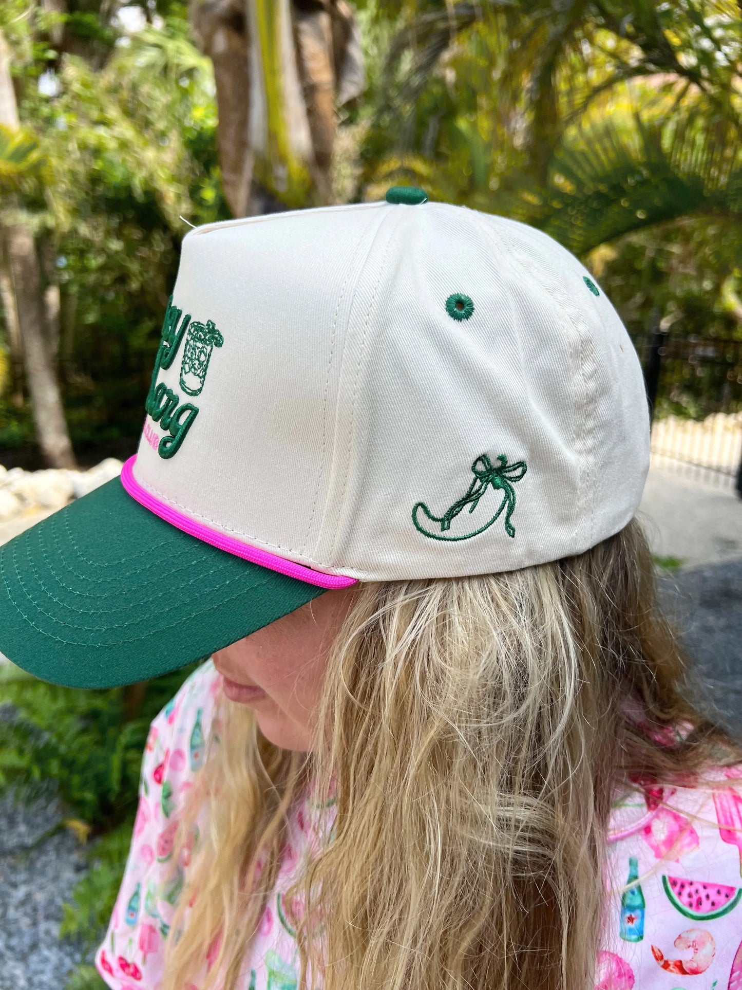 Spicy Marg Social Club - Green Vintage Trucker Hat KenzKustomz