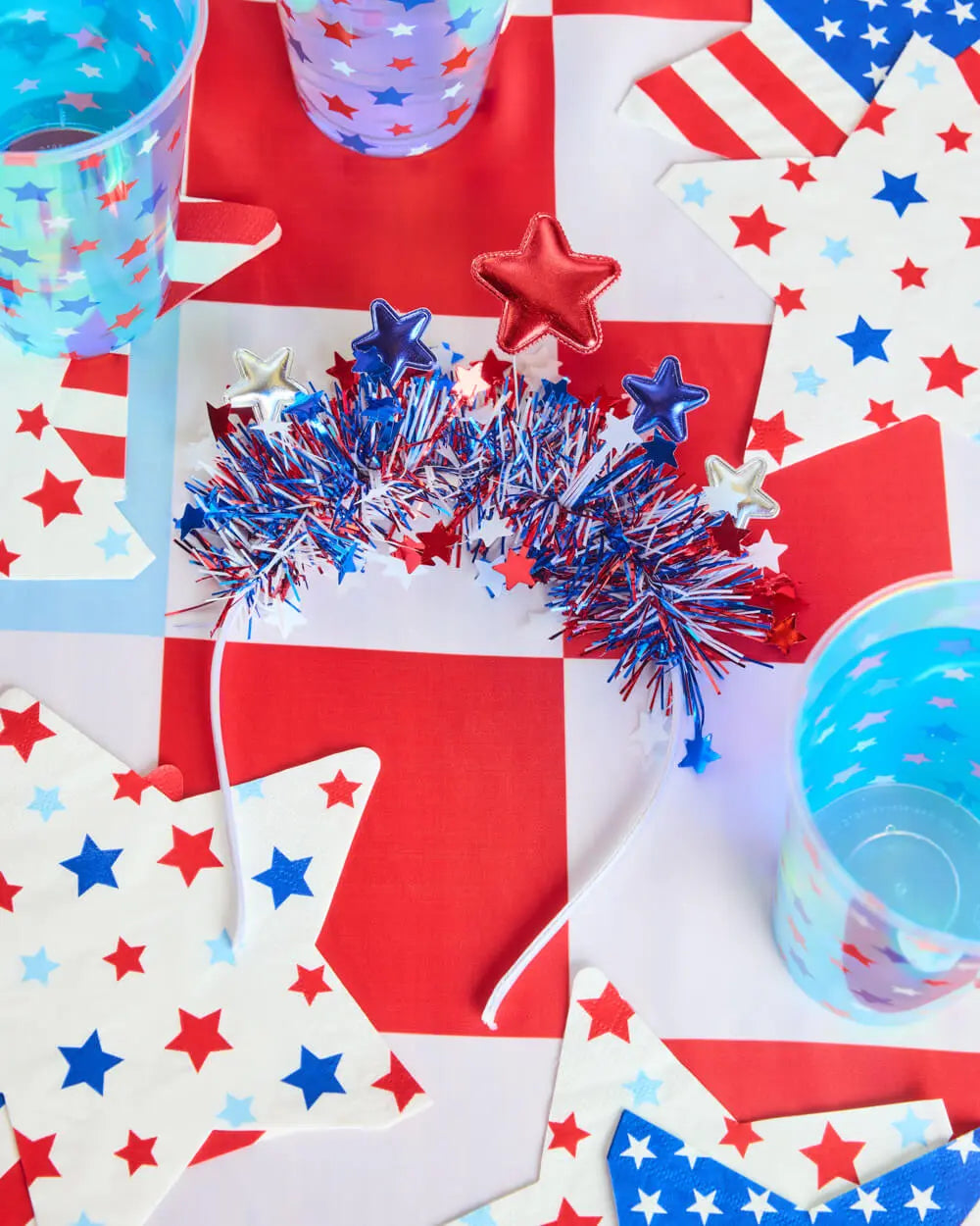 Stars & Stripes Headband - fringe + stars xo, Fetti