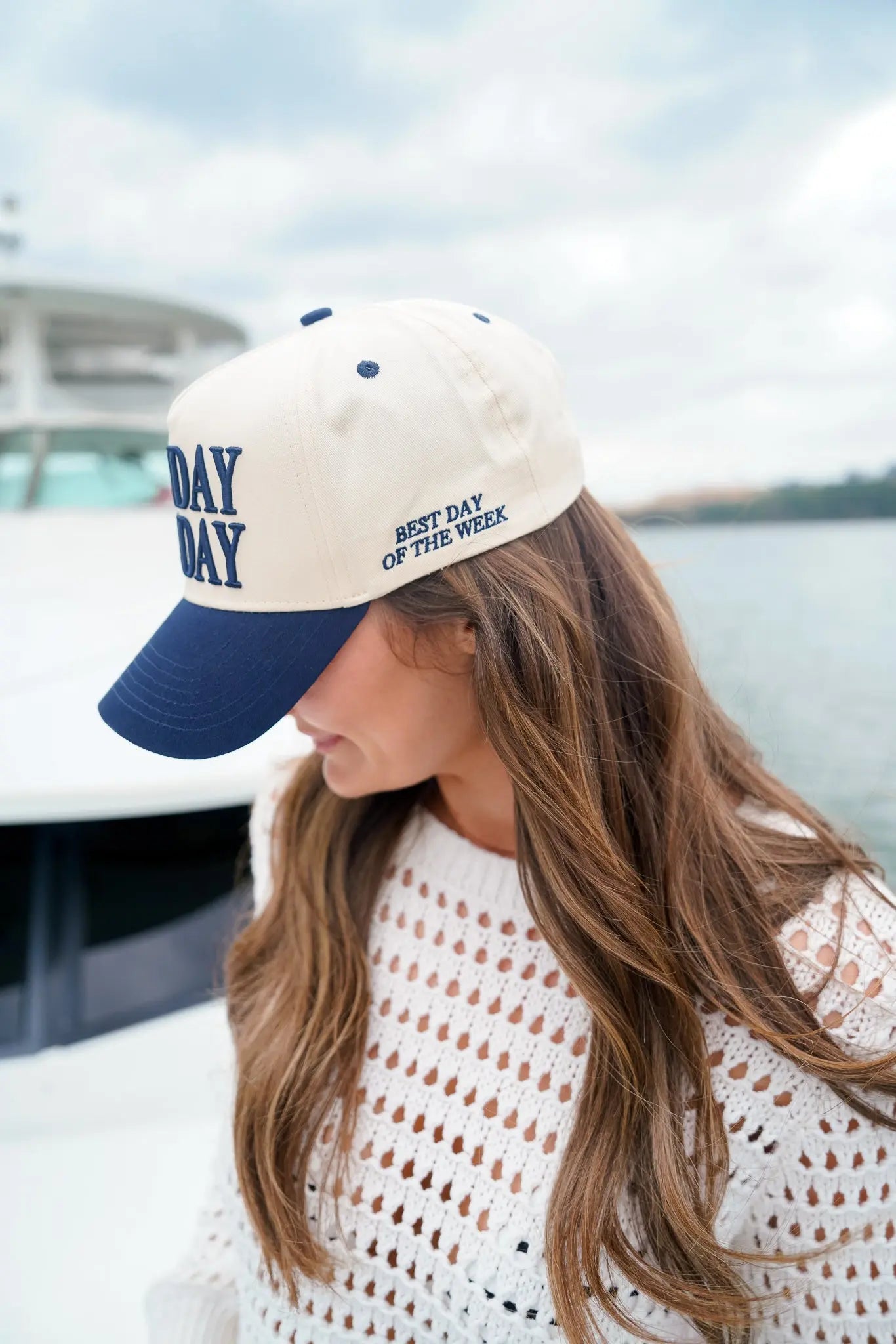 Sunday Funday - Navy Vintage Trucker Hat KenzKustomz