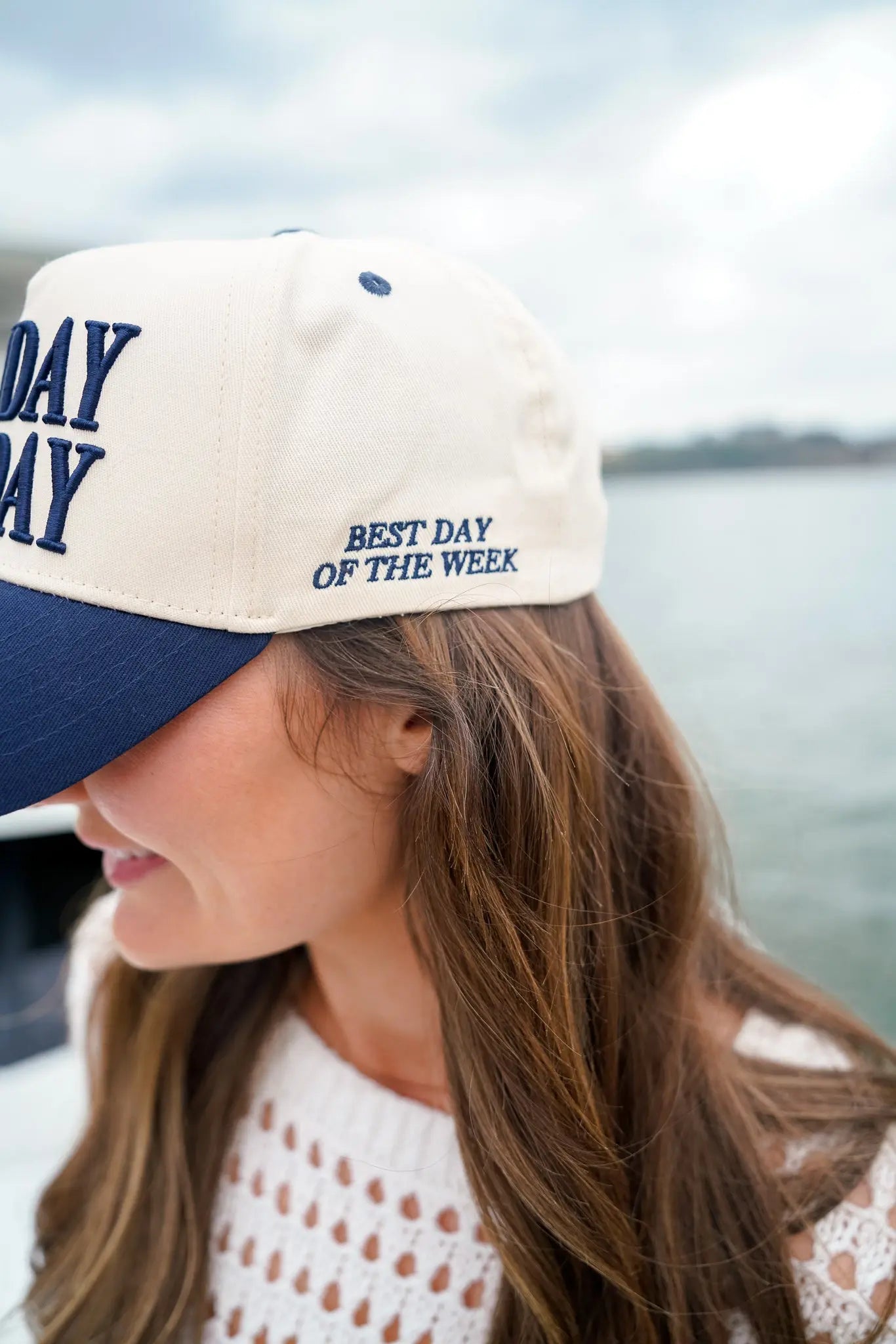Sunday Funday - Navy Vintage Trucker Hat KenzKustomz