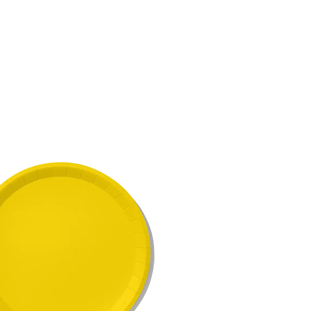 Sunshine Yellow Classic Large Plates (10 per pack) Coterie