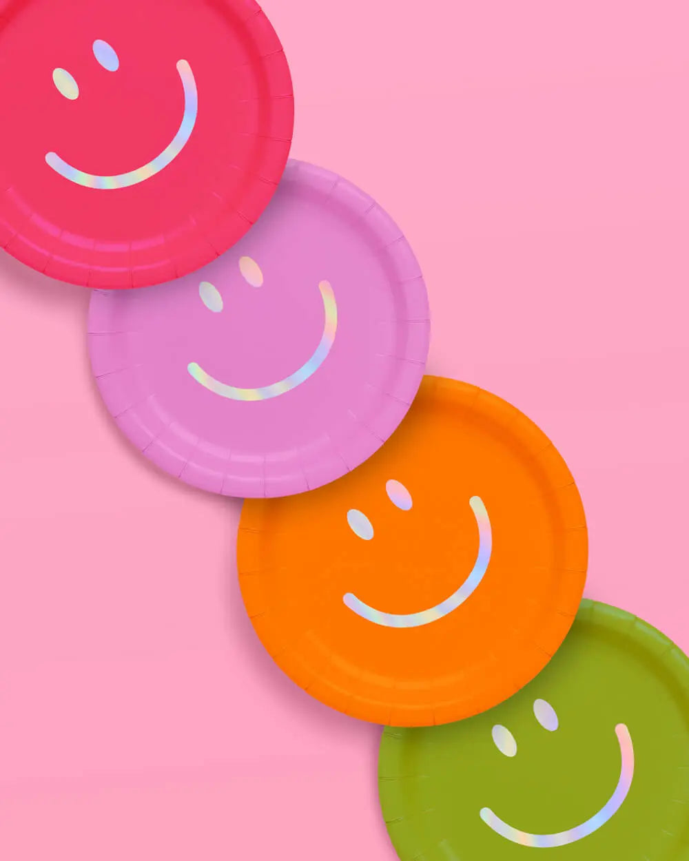 Super Smiley Plates - 24 paper plates xo, Fetti