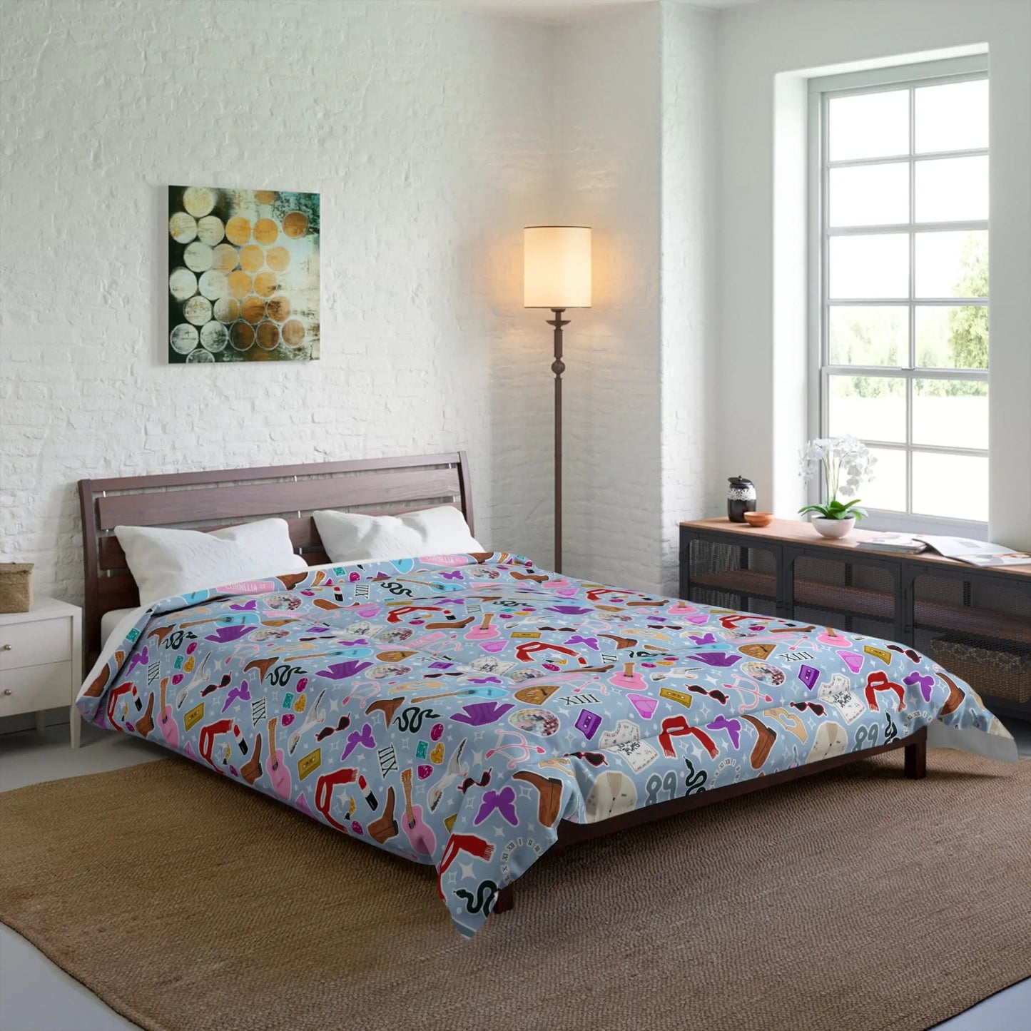 Swift Eras Print Comforter Printify
