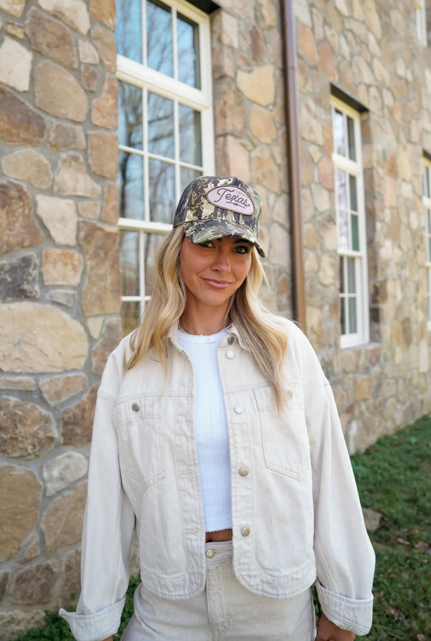 Take me to Texas - Camo Vintage Trucker Hat KenzKustomz