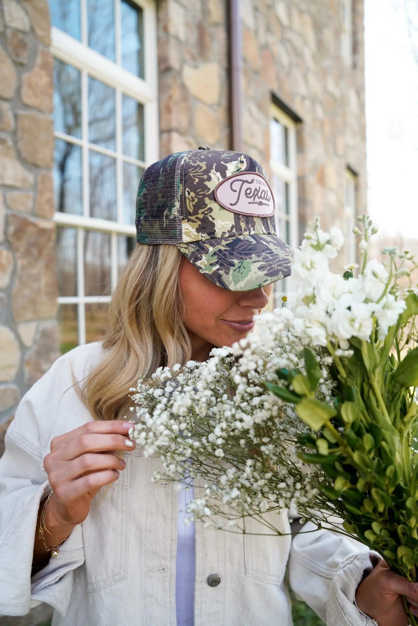 Take me to Texas - Camo Vintage Trucker Hat KenzKustomz