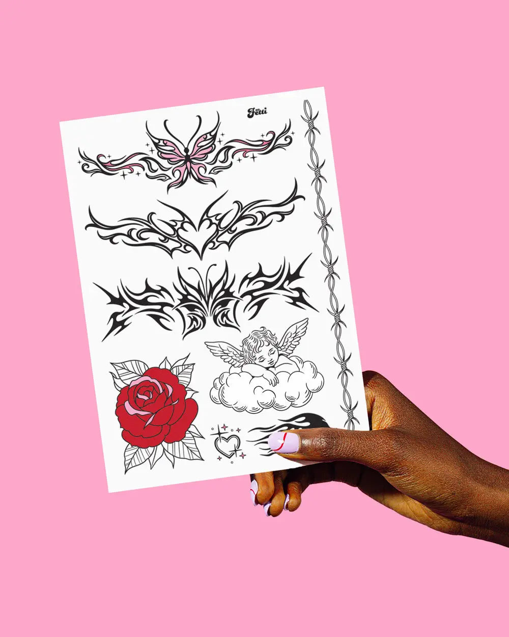 Tatted Up Tats - 28 temporary tattoos xo, Fetti