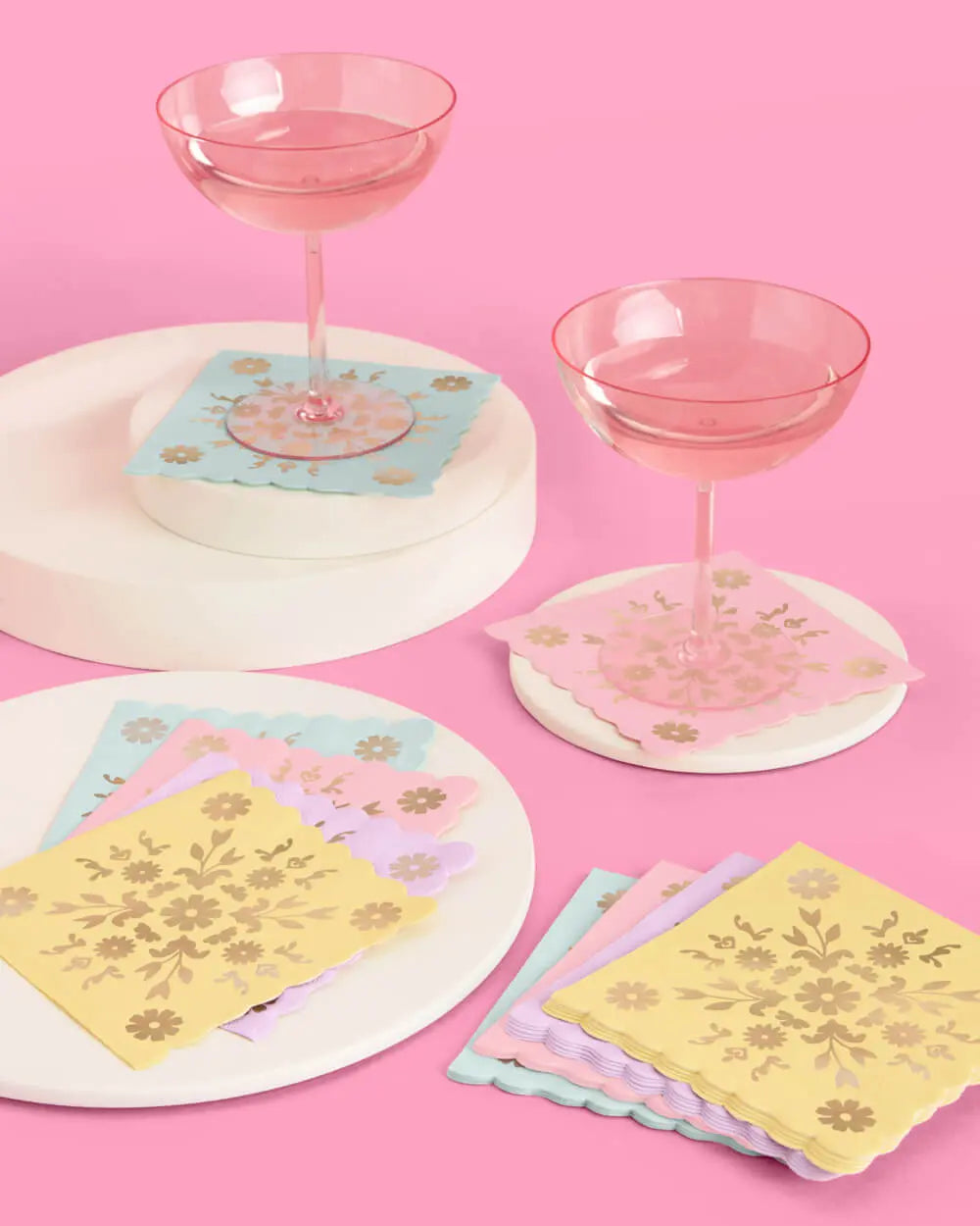 Tea Time Napkins - 24 foil napkins xo, Fetti