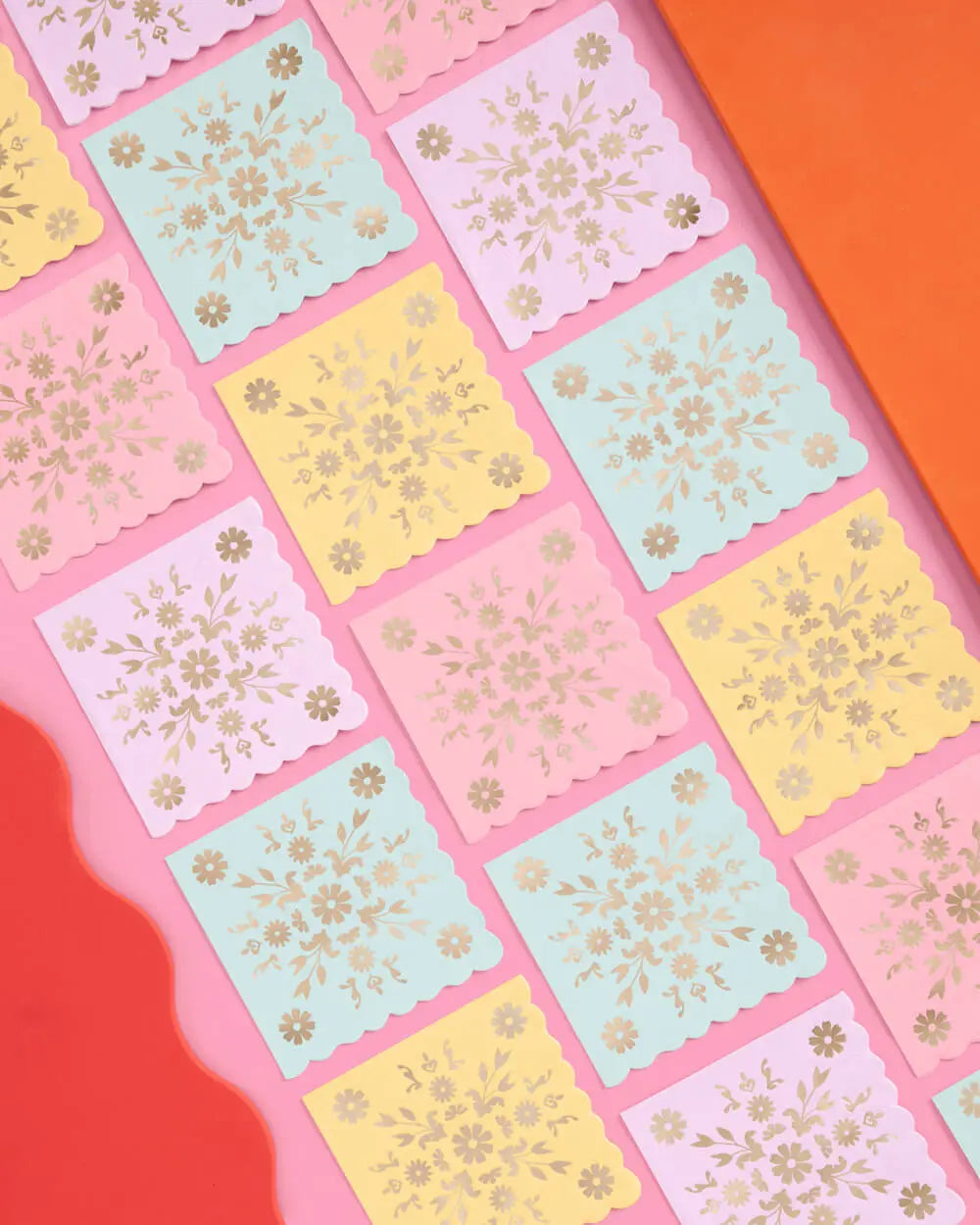 Tea Time Napkins - 24 foil napkins xo, Fetti
