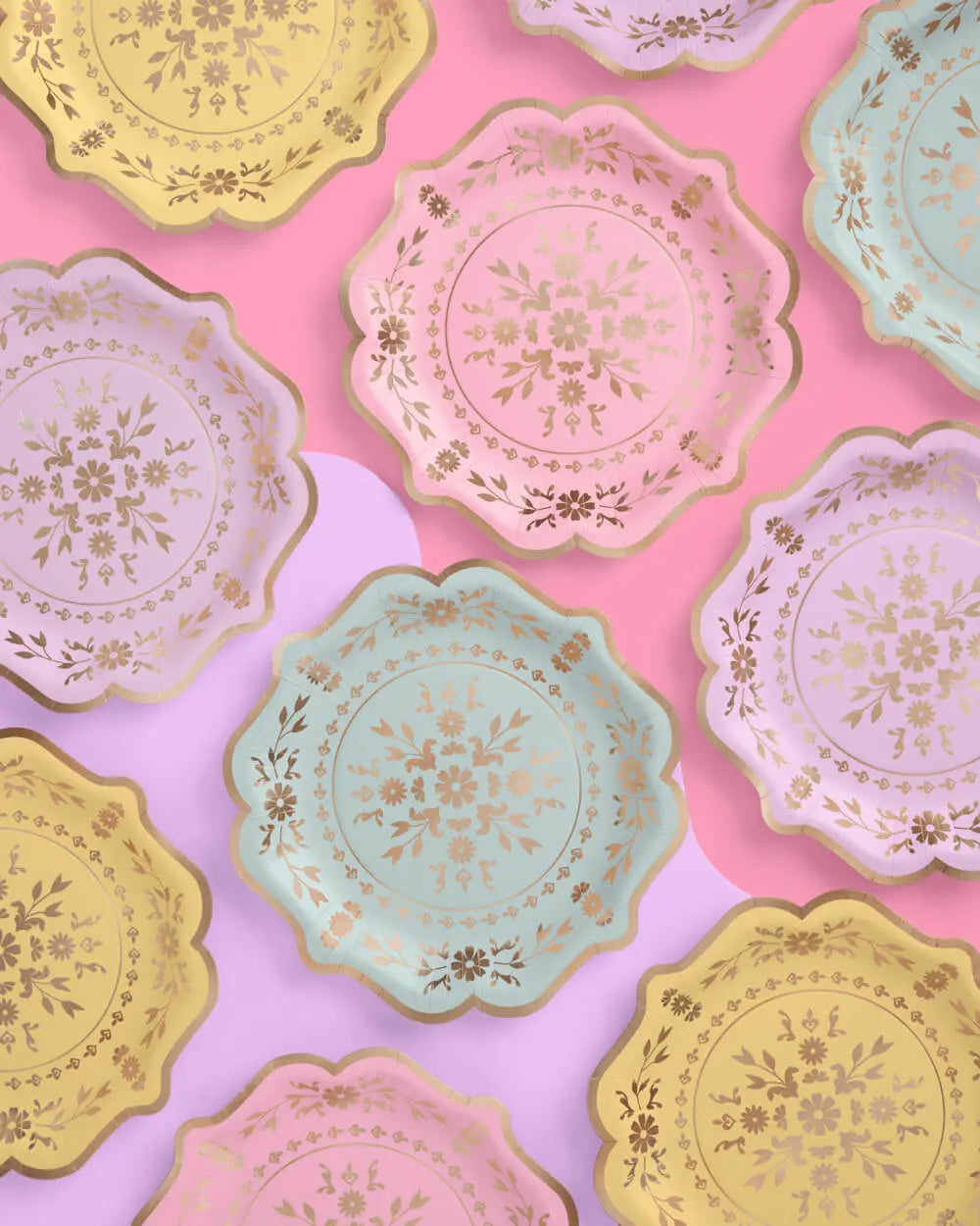 Tea Time Plates - 24 paper plates xo, Fetti