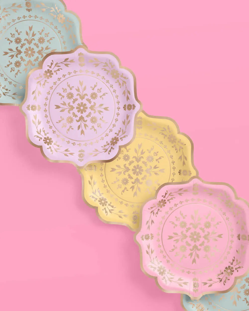 Tea Time Plates - 24 paper plates xo, Fetti