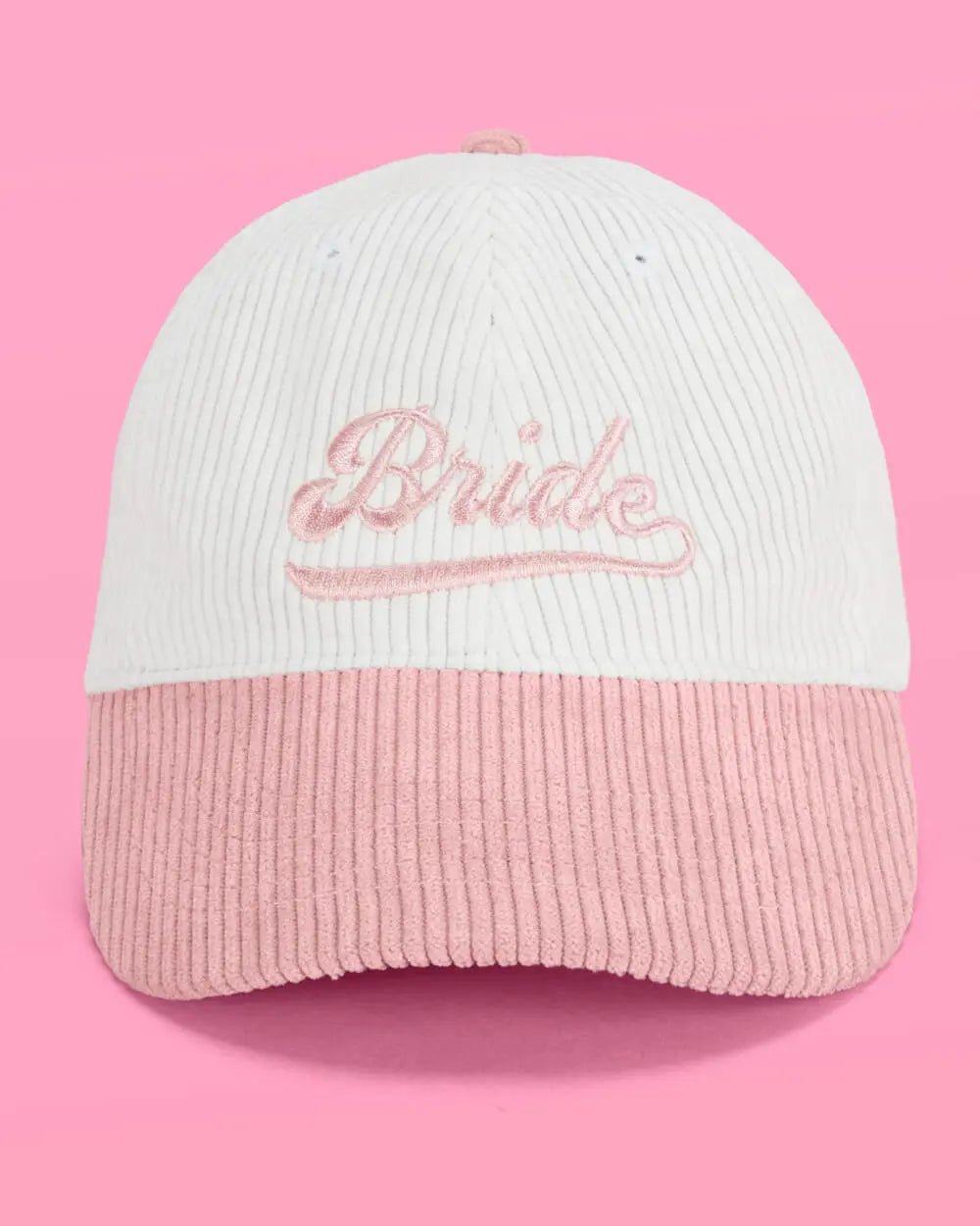 Team Bride Hat - embroidered corduroy hat xo, Fetti