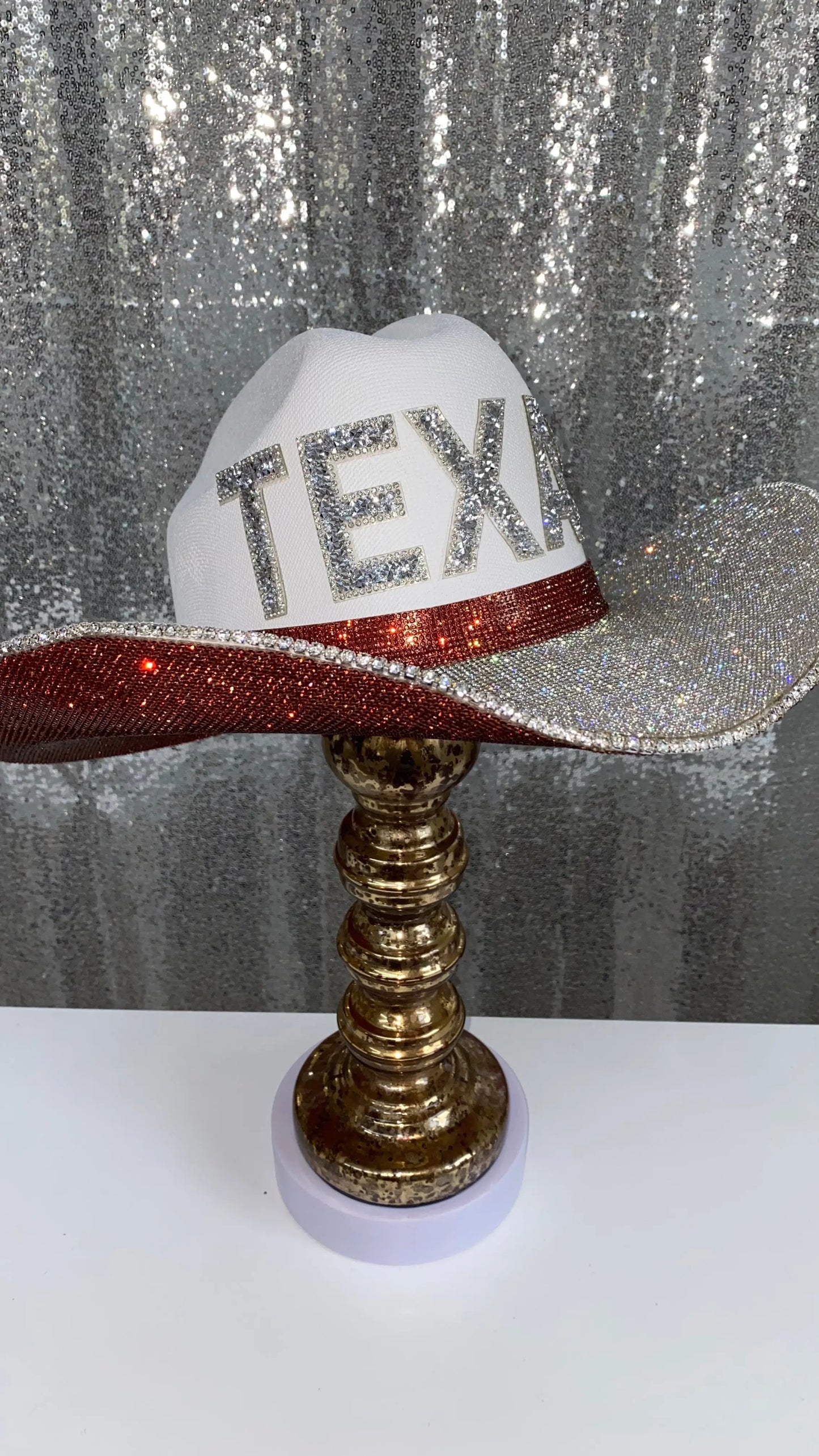 Texas Longhorns Hat Rhinestone Cowgirl