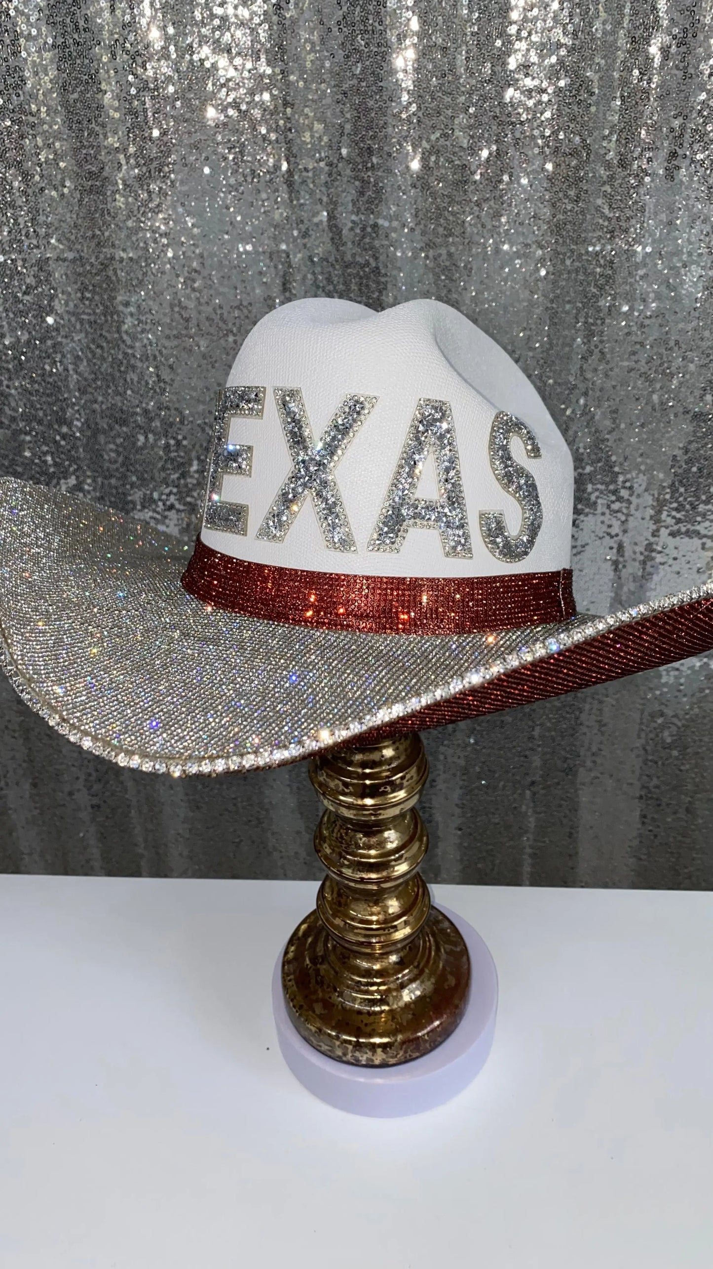 Texas Longhorns Hat Rhinestone Cowgirl