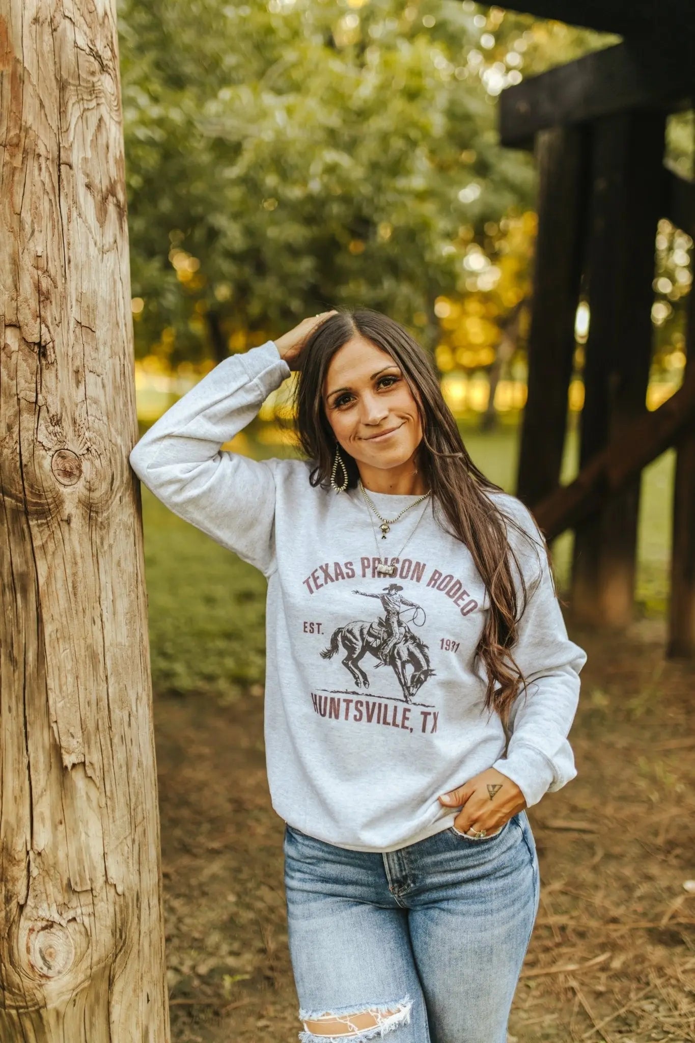 Texas Prison Rodeo Graphic Sweatshirt Wild Junkie