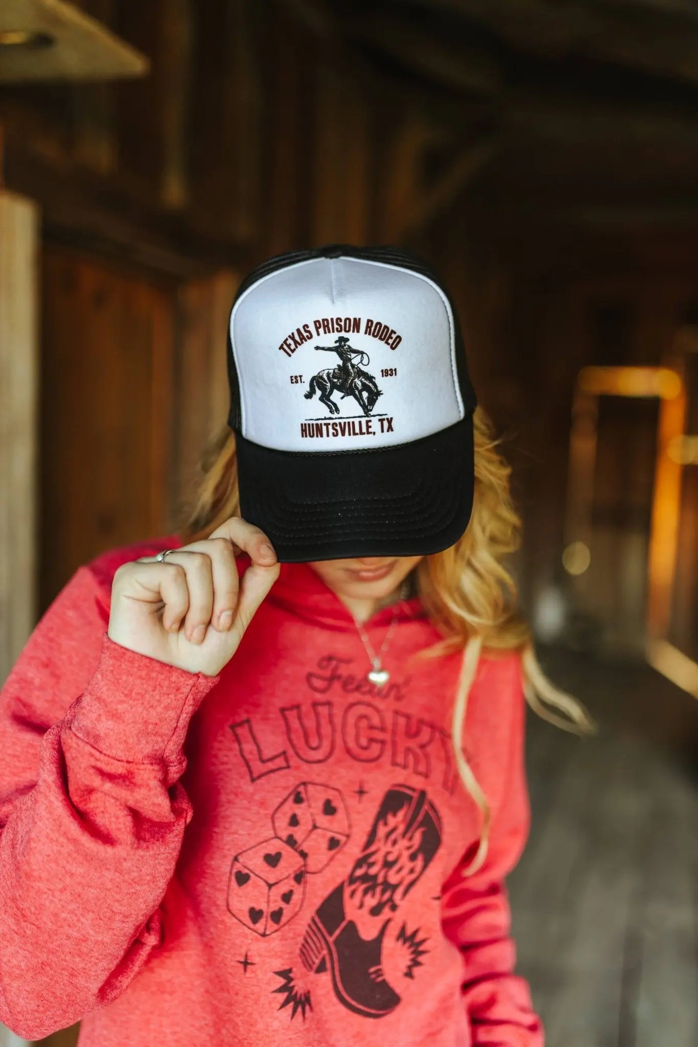 Texas Prison Rodeo Trucker Hat Wild Junkie