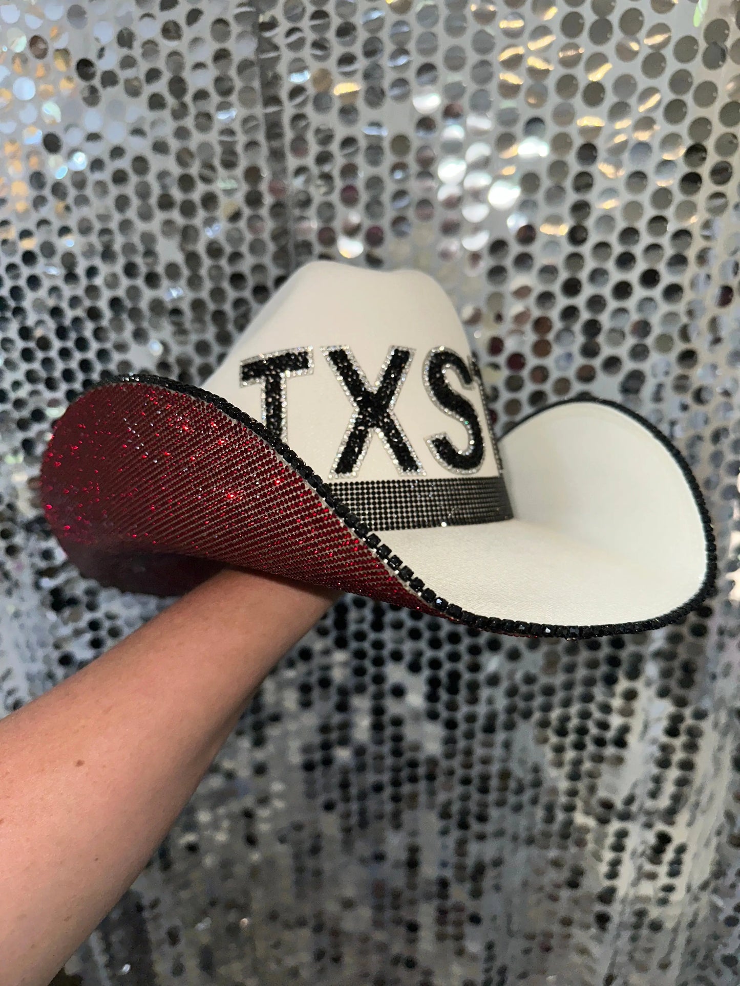 Texas State University Hat Rhinestone Cowgirl