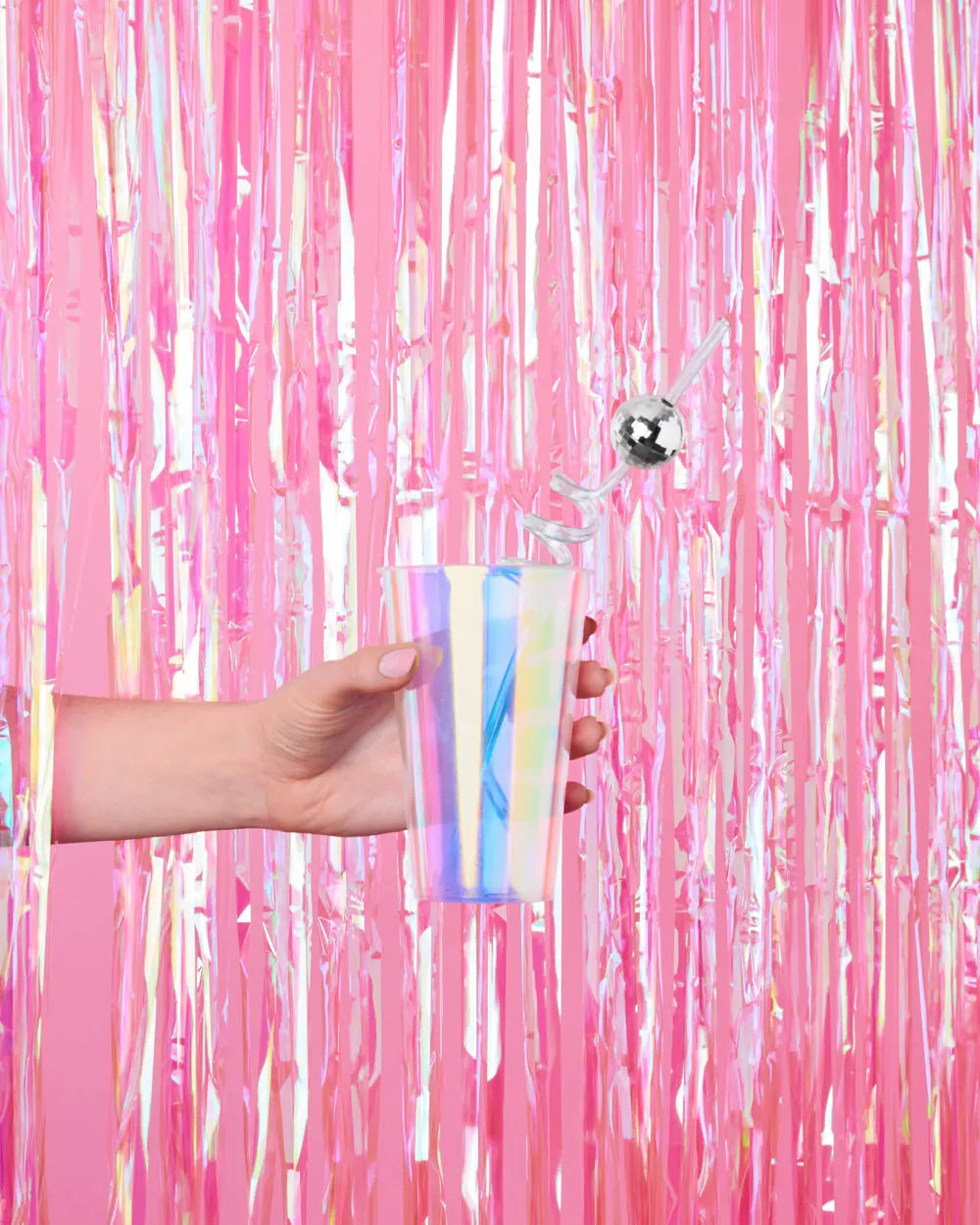 That's Hot Curtain - iridescent foil curtain xo, Fetti
