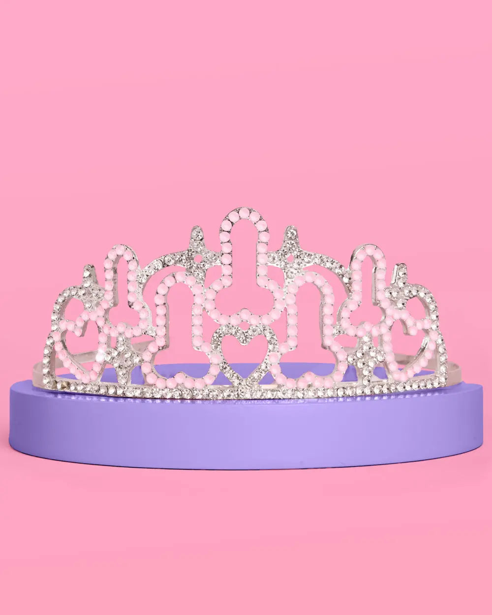 The Penis Tiara - rhinestone tiara xo, Fetti