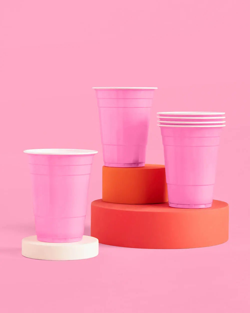 The Pink Pong Pack - 50 cups + 4 pong balls xo, Fetti